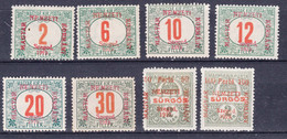 Hungary Szegedin Szeged 1919 Porto Complete Issue Mi#1-8 Mint Hinged - Szeged