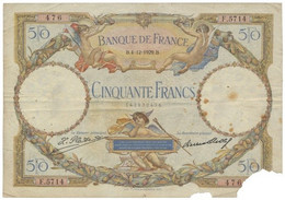 France - 50 Francs - 4.12.1929 - Pick 77.a - Série F.5714 - Luc-Olivier Merson - 50 F 1927-1934 ''Luc Olivier Merson''