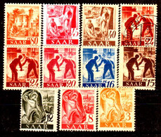 Sarre-157- Original Values Issued In 1947 (++/+/o) MNH/LH/o - Quality In Your Opinion. - Otros & Sin Clasificación