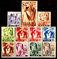 Sarre-159- Original Values Issued In 1947 (++/+/o) MNH/LH/o - Quality In Your Opinion. - Altri & Non Classificati