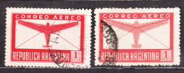 Argentina 1940/1945 Airmail Mi#458,519 Used - Oblitérés
