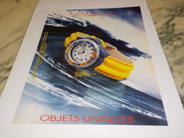 ANCIENNE PUBLICITE OBJETS UNIQUES MONTRE GALANTI   1998 - Autres & Non Classés