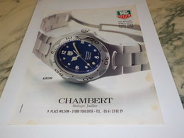 ANCIENNE PUBLICITE MONTRE TAG HEUER  1998 - Other & Unclassified