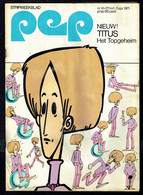 1971 - PEP - N° 14  - Weekblad - Inhoud: Scan 2 Zien. - Pep