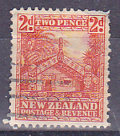 New Zealand - Nouvelle Zélande - 1936 - Maori Council House - 2p Rouge - Soctt 188 (0) Oblitéré - Used - Used Stamps