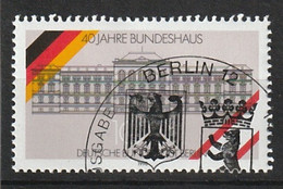 MiNr. 867 Deutschland Berlin (West) 1990, 15. Febr. 40 Jahre Bundeshaus In Berlin.  Görs; Odr. (510); Gez. K 14.  Satz, - Ungebraucht