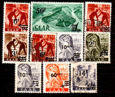 Sarre-161- Original Values Issued In 1947 (++/+/o) MNH/LH/o - Quality In Your Opinion. - Other & Unclassified