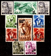 Sarre-162- Original Values Issued In 1947 (++/+/o) MNH/LH/o - Quality In Your Opinion. - Andere & Zonder Classificatie