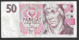 Rep. Ceca - Banconota Circolata Da 50 Corone P-11 - 1994 #19 - Repubblica Ceca