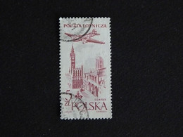 POLOGNE POLSKA POLEN POLAND YT PA 46 OBLITERE - AVION SURVOLANT GDANSK - Used Stamps