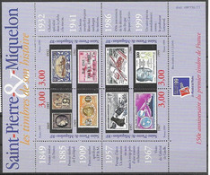 SPM 1999 Philexfrance Mnh ** Ship Dog And Stamp On Stamp 11 Euros - Blocks & Kleinbögen