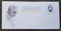 Vatican Jubilee Of Mercy 2016 Pope (pre Print Stamp Envelope) MNH Mint - Storia Postale