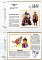 3800 Ex. " EUROPA 1981 : FOLKLORE " Sur 2 Feuillets CEF 1er Jour Sur Soie De Belgique N° YT 2006 2007. Parfait état. FDC - Non Classificati