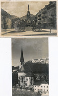 Bad Ischl  Real Photo 2 Cards  Wirerplatz  Kirche - Bad Ischl