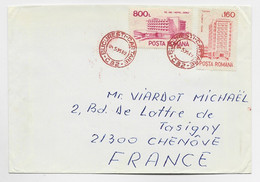 ROMANIA HOTEL 800L+160L LETTRE COVER RED BUCURESTI CARTARE C 82 TO FRANC E - Brieven En Documenten