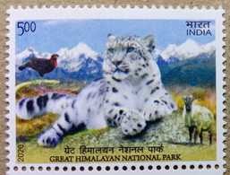 INDIA 2020 UNESCO GREAT HIMALAYAN NATIONAL PARK, SNOW LEOPARD, WHITE TIGER, WILD LIFE.....MNH - Ongebruikt