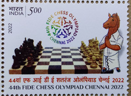 INDIA 2022 44TH FIDE CHESS OLYMPIAD CHENNAI, CHESS, CHESS BOARD.....MNH - Ongebruikt