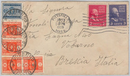 52473 - UNITED STATES - POSTAL HISTORY: COVER To ITALY 1939 - TAXED On ARRIVAL - Altri & Non Classificati