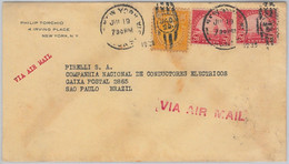 52475 - UNITED STATES - POSTAL HISTORY: AIRMAIL COVER To BRAZIL 1938 - Other & Unclassified