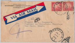 52476 - UNITED STATES - POSTAL HISTORY: AIRMAIL COVER To BRAZIL 1939 - Andere & Zonder Classificatie