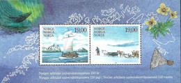 NORWAY, 2022, MNH, ARCTIC UNIVERSITY MUSEUM, REINDEER, SHIPS, WHALES, S/SHEET - Andere