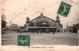 CPA - LE HAVRE - La Gare - Edition B.F. - Station