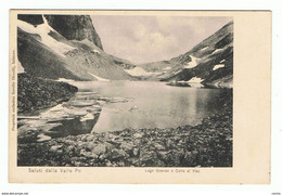 VALLE  DEL  PO (CN):  SALUTI  DA ... -  LAGO  GRANDE  E  COLLE  DI  VISO  -  FP - Châteaux D'eau & éoliennes