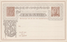 Carte   Neuve  Entier   Postal     ISLANDE    CHRISTIAN  X - Postal Stationery