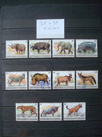 BURUNDI 1983 ANIMALS With WWF Overprint / COMPLETE EXCEPT 2F And 3F MISSING - Gebraucht