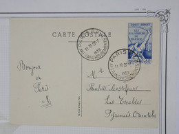 BH2 FRANCE BELLE CARTE ENTIER LES ECLAIREURS DE FRANCE RR 1939 PARIS A LES ESCALDES ++  FFRANCH.PLAISANT +++ - Other & Unclassified