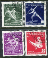 DDR / E. GERMANY 1956 Gymnastics And Sport Festival Used.  Michel  530-33 - Oblitérés