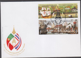 PORTUGAL - 2007 - PORTUGAL THAILAND RELATIONS SET OF 4  ON ILLUSTRATED FDC - Lettres & Documents