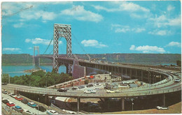 AC3274 New York - George Washington Bridge - Auto Cars Voitures / Viaggiata 1977 - Ponti E Gallerie