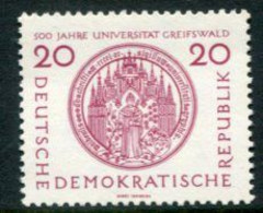 DDR / E. GERMANY 1956 Greifswald University MNH / **.  Michel  543 - Ungebraucht