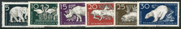 DDR / E. GERMANY 1956 Berlin Zoo MNH / **.  Michel  551-56 - Nuevos