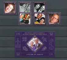 St. Helena - Block Nr. 54 Und Mi.Nr. 1132 / 1137 - "85. Geb. Königin Elisabeth II." ** / MNH (aus Dem Jahr 2011) - Sainte-Hélène