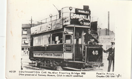 SOUTHAMPTON - CAR NO 45 AT FLOATING BRIDGE 1903. PAMLIN - Southampton