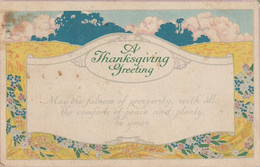 A Thanksgiving Greeting - Giorno Del Ringraziamento