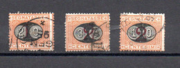 Italy 1890 Old Set Tax/postage Due Stamps (Michel P 15/17) Used - Segnatasse