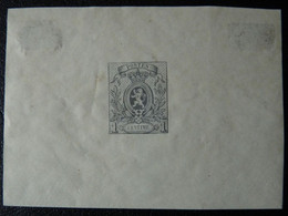 Belgium  :  1866 -  N° 23. Feuillet ND  ;  Cat.: 100,00€  Réimpression Sur Le Coin 1895 - Probe- Und Nachdrucke