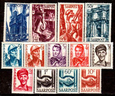 Sarre-165- Original Values Issued In 1948 (++/o) MNH/Used - Quality In Your Opinion. - Otros & Sin Clasificación