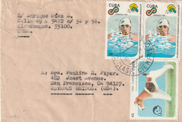 Cienfuegos Cuba 1992 Cover Mailed - Storia Postale