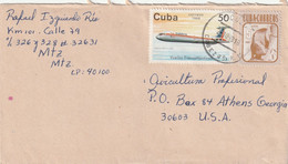 Cuba 1993 Cover Mailed - Brieven En Documenten