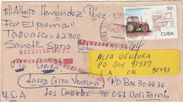 Taguasco Cuba 1993 Cover Mailed - Covers & Documents