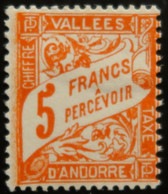 LP3844/239 - 1938/1941 - ANDORRE FR. - TIMBRE TAXE - N°20 NEUF* - Neufs