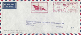 Australia 1965 Sydney Meter Universal Postal Frankers “Multi-Value” 453 Royal Interocean Lines Shipping KPM Cover - Brieven En Documenten