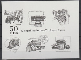 France 2020 Epreuve Gravure 50 Ans Gravés Dans L'Histoire Imprimerie Des Timbres-poste Tirage 12050 Ex ** - Altri & Non Classificati