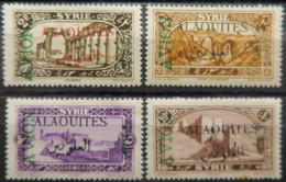 LP3844/256 - 1925 - COLONIES FRANÇAISES - ALAOUITES - POSTE AERIENNE - SERIE COMPLETE - N°5 à 8 NEUFS* - Unused Stamps