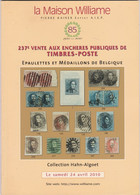 237 Eme Vente WILLIAME COLLECTION HAHN ALGOET Epaulettes Et Médaillons - Catalogues De Maisons De Vente