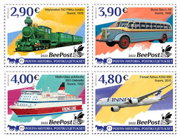 Finland 2022 Postal History BeePost Set Of 4 Stamps - Neufs